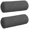 Coussins d'accent 2 pcs Gris foncé Ø 25 x 70 cm 553028553028