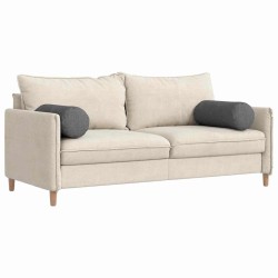 Coussins d'accent 2 pcs Gris foncé Ø 25 x 70 cm 553028553028