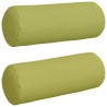 Coussins d'accent 2 pcs Vert clair Ø 25 x 70 cm tissu 553034553034