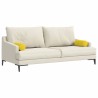 Coussins d'accent 2 pcs Jaune clair Ø 15 x 40 cm tissu 553037553037