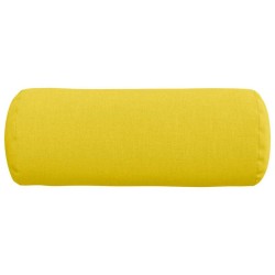 Coussins d'accent 2 pcs Jaune clair Ø 15 x 40 cm tissu 553037553037