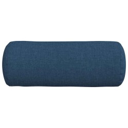 Coussins d'accent 2 pcs Bleu Ø 15 x 40 cm tissu 553038553038