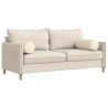 Coussins d'accent 2 pcs Crème Ø 25 x 70 cm 553039553039