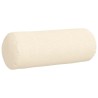 Coussins d'accent 2 pcs Crème Ø 25 x 70 cm 553039553039