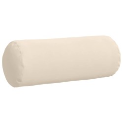Coussins d'accent 2 pcs Beige Ø 25 x 70 cm Tissu en microfibre 553044553044