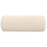 Coussins d'accent 2 pcs Beige Ø 25 x 70 cm Tissu en microfibre 553044553044