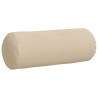 Coussins d'accent 2 pcs Crème Ø 25 x 70 cm Tissu en microfibre 553045553045