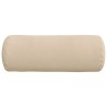 Coussins d'accent 2 pcs Crème Ø 25 x 70 cm Tissu en microfibre 553045553045