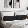 Coussins d'accent 2 pcs Noir Ø 25 x 70 cm Tissu en microfibre 553046553046