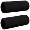 Coussins d'accent 2 pcs Noir Ø 25 x 70 cm Tissu en microfibre 553046553046
