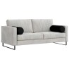 Coussins d'accent 2 pcs Noir Ø 25 x 70 cm Tissu en microfibre 553046553046