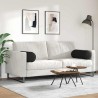 Coussins d'accent 2 pcs Noir Ø 25 x 70 cm Tissu en microfibre 553046553046