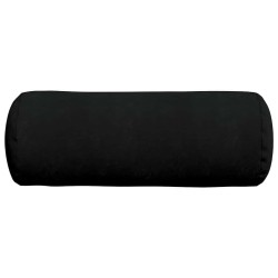 Coussins d'accent 2 pcs Noir Ø 25 x 70 cm Tissu en microfibre 553046553046