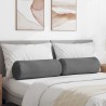 Coussins d'accent 2 pcs Gris foncé Ø 25 x 70 cm 553047553047