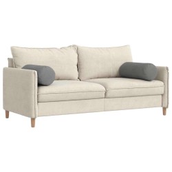 Coussins d'accent 2 pcs Gris foncé Ø 25 x 70 cm 553047553047
