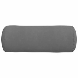 Coussins d'accent 2 pcs Gris foncé Ø 25 x 70 cm 553047553047