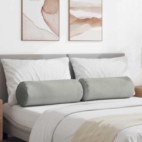 Coussins d'accent 2 pcs Gris clair Ø 25 x 70 cm 553048553048