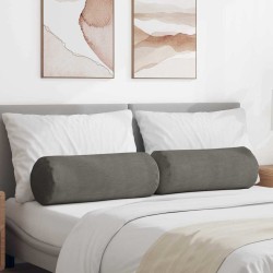 Coussins d'accent 2 pcs Gris clair Ø 25 x 70 cm 553050553050