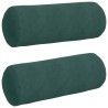 Coussins d'accent 2 pcs Vert foncé Ø 25 x 70 cm 553055553055