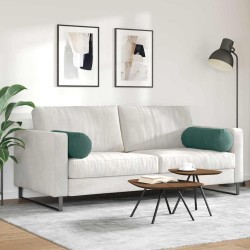 Coussins d'accent 2 pcs Vert foncé Ø 25 x 70 cm 553055553055