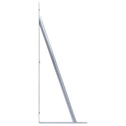 Supports pour poteau de clôture 3 pcs Acier galvanisé 553056553056