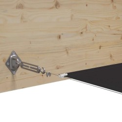 Auvent vertical Anthracite 60x1000 cm Tissu oxford 553059553059
