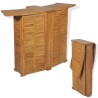 Table pliable de bar 155x53x105 cm Bois de teck solide 553062553062