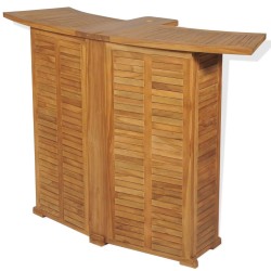 Table pliable de bar 155x53x105 cm Bois de teck solide 553062553062