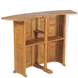 Table pliable de bar 155x53x105 cm Bois de teck solide 553062553062