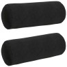 Coussins d'accent 2 pcs Noir Ø 25 x 70 cm 553064553064
