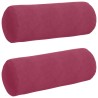 Coussins d'accent 2 pcs Bordeaux Ø 25 x 70 cm 553065553065