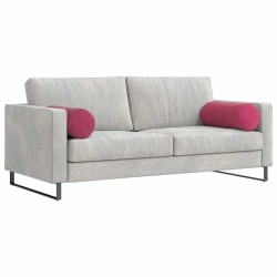 Coussins d'accent 2 pcs Bordeaux Ø 25 x 70 cm 553065553065