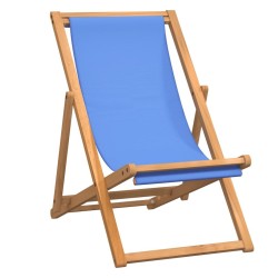 Chaise de terrasse Teck 56x105x96 cm Bleu 553069553069