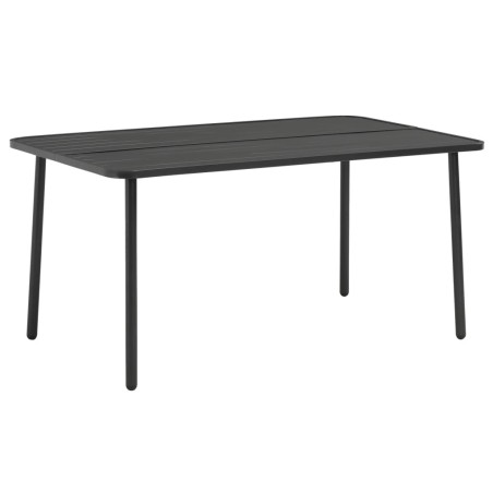 Table de jardin Gris foncé 150x90x72 cm Acier 553073553073