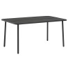 Table de jardin Gris foncé 150x90x72 cm Acier 553073553073
