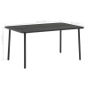Table de jardin Gris foncé 150x90x72 cm Acier 553073553073