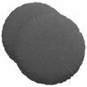 Coussins de siège 2 pcs Gris foncé Ø50 x 19 cm 553074553074
