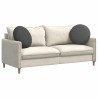 Coussins de siège 2 pcs Gris foncé Ø50 x 19 cm 553074553074