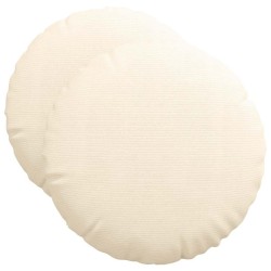 Coussins de siège 2 pcs Crème Ø50 x 19 cm 553078553078