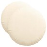 Coussins de siège 2 pcs Crème Ø50 x 19 cm 553078553078
