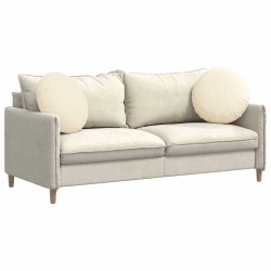 Coussins de siège 2 pcs Crème Ø50 x 19 cm 553078553078