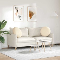 Coussins de siège 2 pcs Crème Ø50 x 19 cm 553078553078