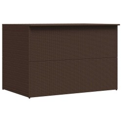 Boîte de stockage de jardin marron 150x100x100cm Résine tressée 553081553081