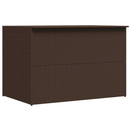 Boîte de stockage de jardin marron 150x100x100cm Résine tressée 553081553081