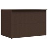 Boîte de stockage de jardin marron 150x100x100cm Résine tressée 553081553081