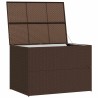 Boîte de stockage de jardin marron 150x100x100cm Résine tressée 553081553081