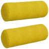 Coussins d'accent 2 pcs Jaune Ø 25 x 70 cm 553082553082