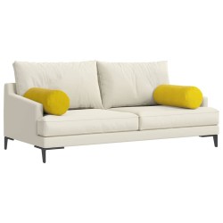 Coussins d'accent 2 pcs Jaune Ø 25 x 70 cm 553082553082