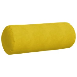 Coussins d'accent 2 pcs Jaune Ø 25 x 70 cm 553082553082