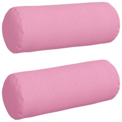Coussins d'accent 2 pcs Rose Ø 25 x 70 cm tissu 553086553086